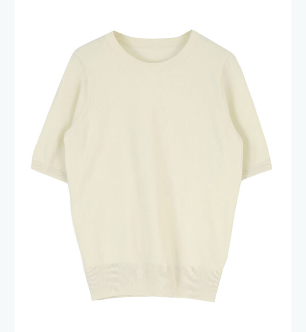 ur's「クルーネックハーフスリーブニット」|ニット・セーター|