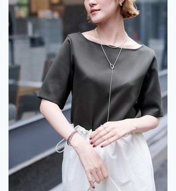 ur's「ボンディングハーフスリーブTシャツ」|Tシャツ・カットソー|