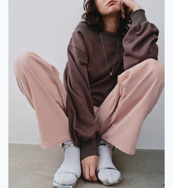 titivate「ドット/カラーストレートデニムパンツ」|デニム|