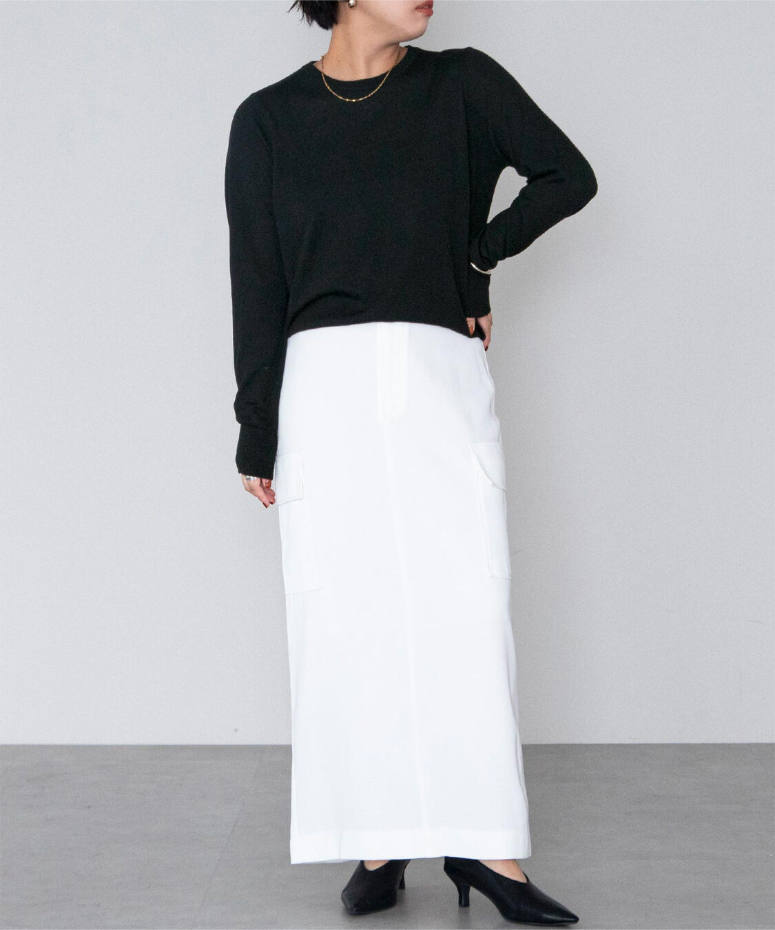 ur's「クルーネックハイゲージニット」|ニット・セーター|