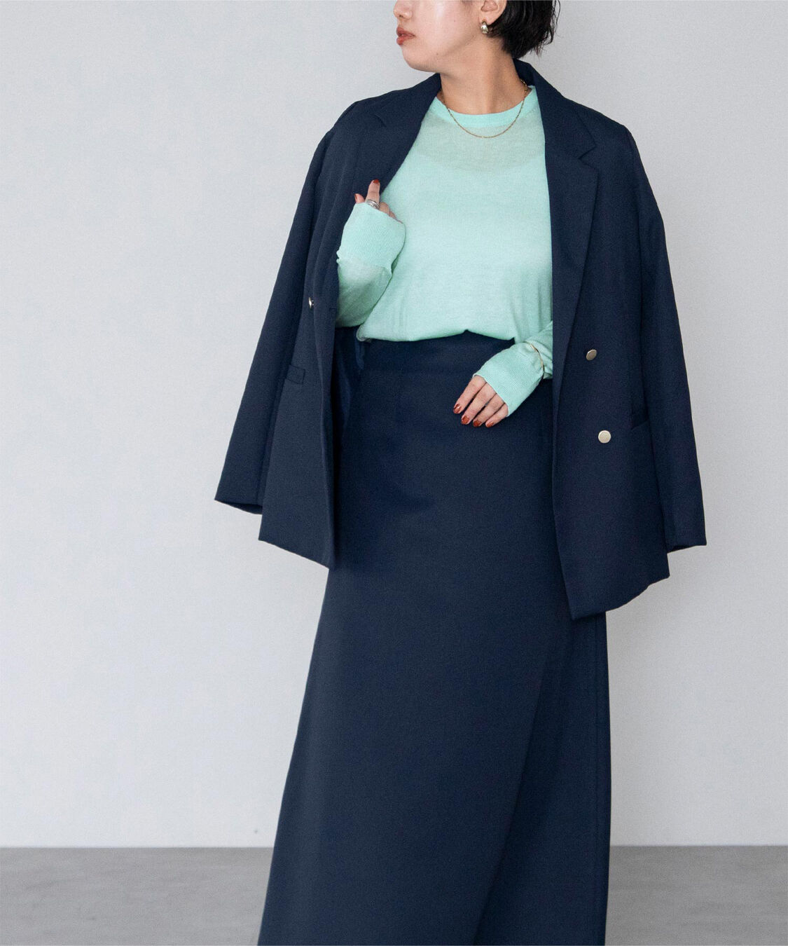 ur's「クルーネックハイゲージニット」|ニット・セーター|