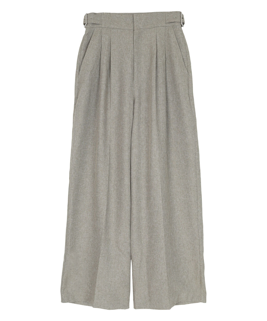 ur's「リネンライクサイドベルトデザインタックワイドパンツ」|スラックス|