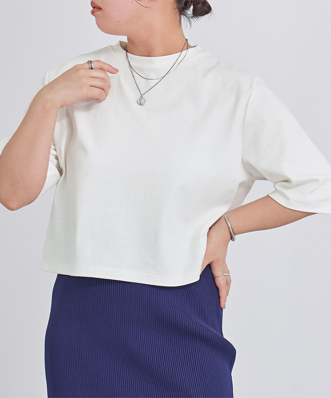 ur's「汗染み防止クロップドTシャツ」|Tシャツ・カットソー|