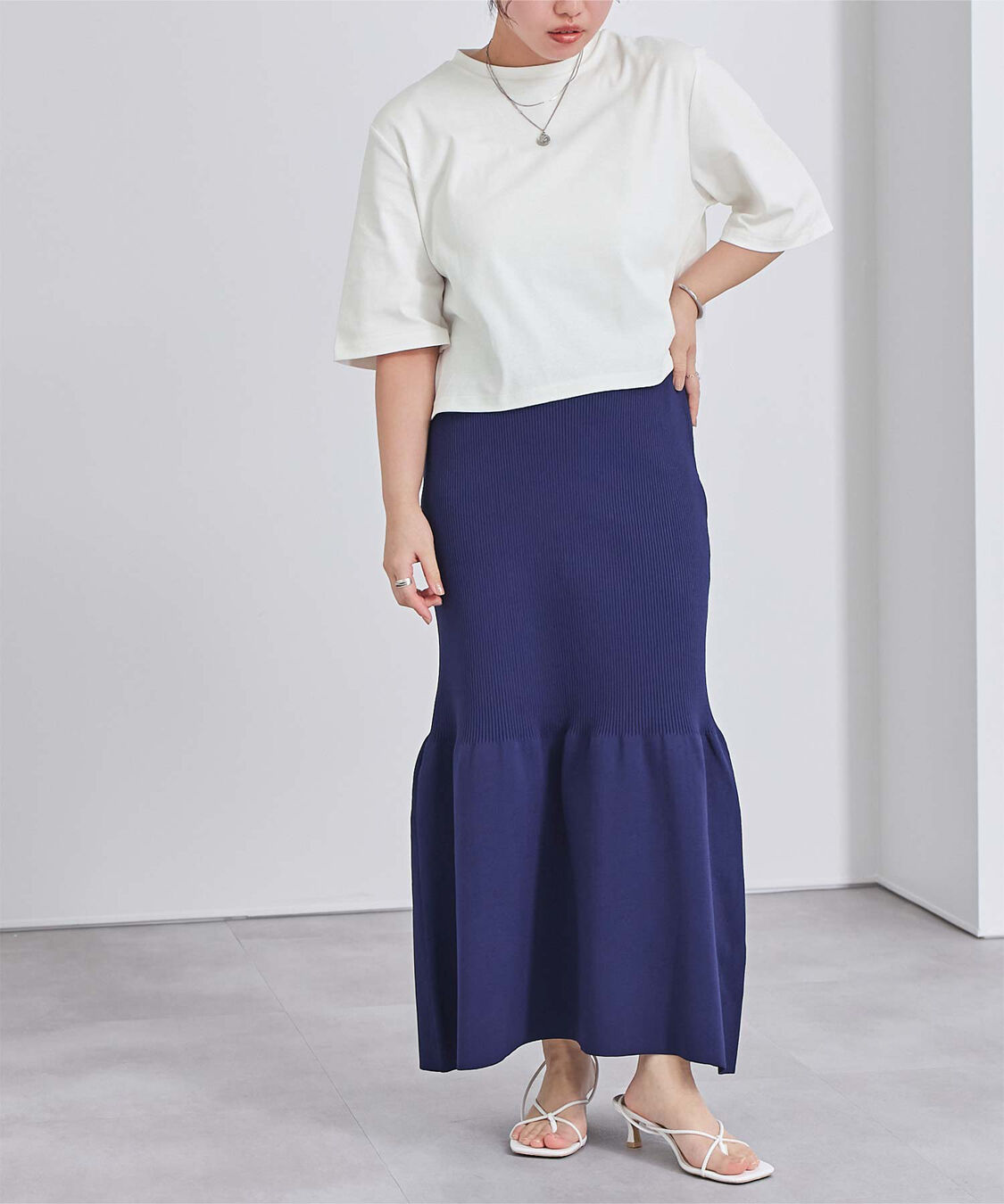 ur's「汗染み防止クロップドTシャツ」|Tシャツ・カットソー|