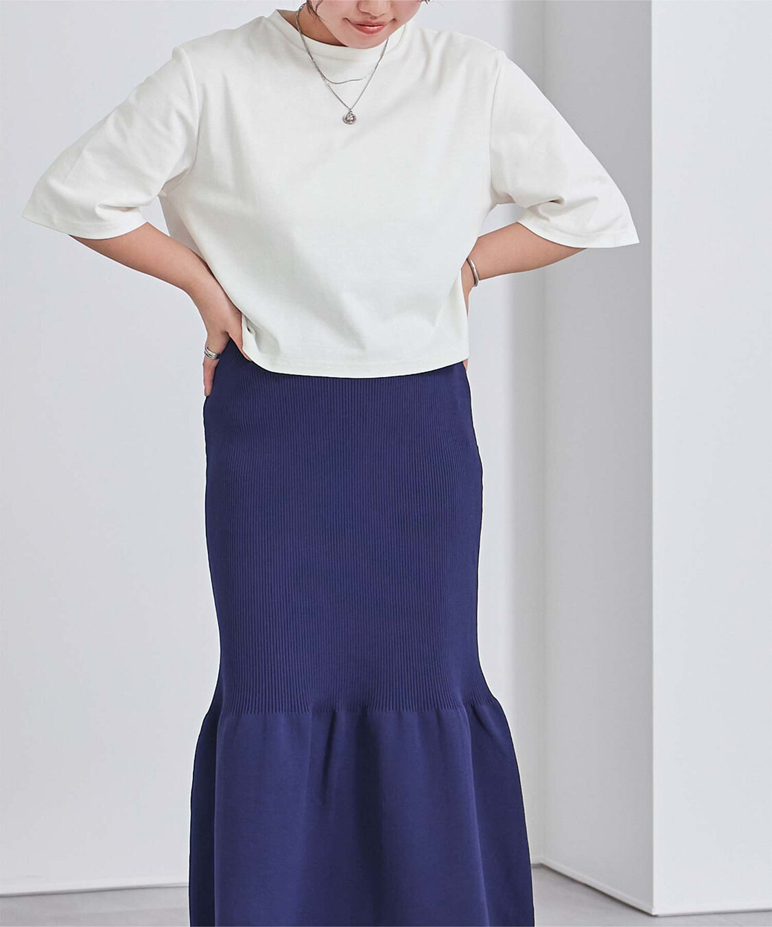 ur's「汗染み防止クロップドTシャツ」|Tシャツ・カットソー|