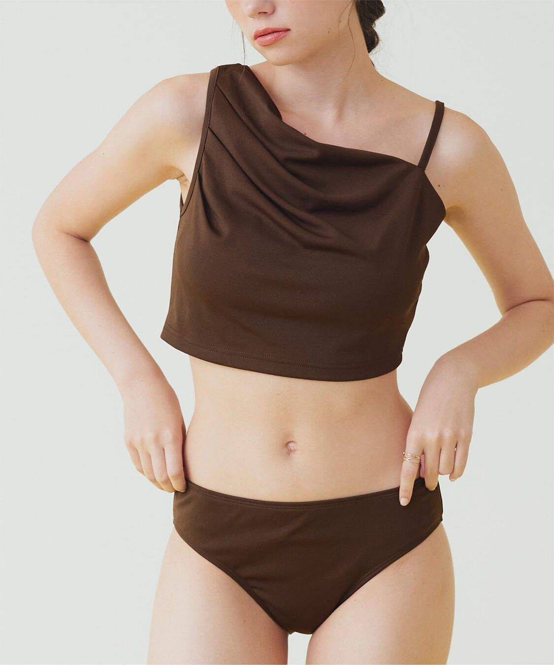 SEA DRESS「ショートパンツ付タックビキニ」|ビキニ|