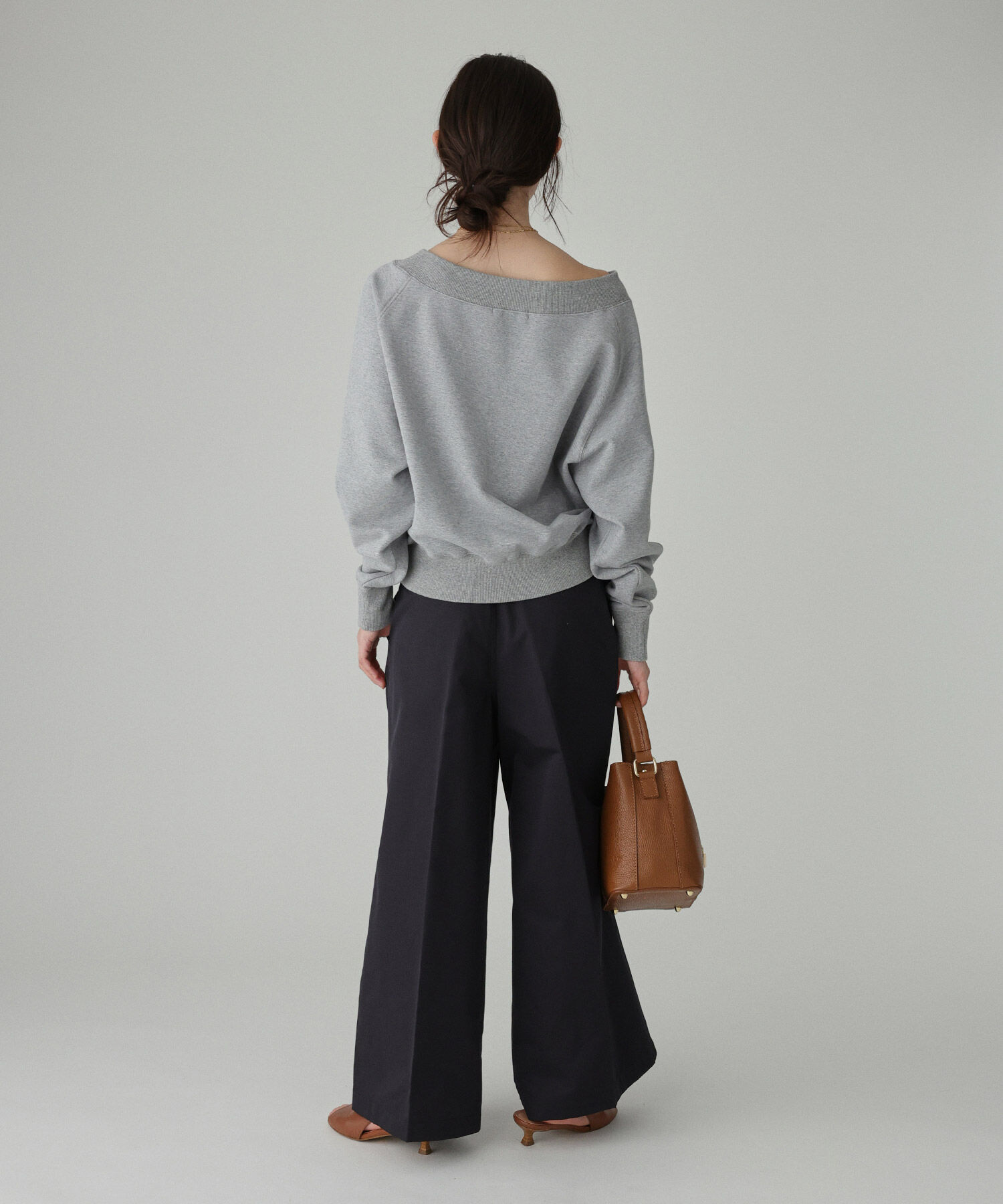 BABYLONE「ボ－トネック裏毛プルオーバー」|スウェット・ジャージ|