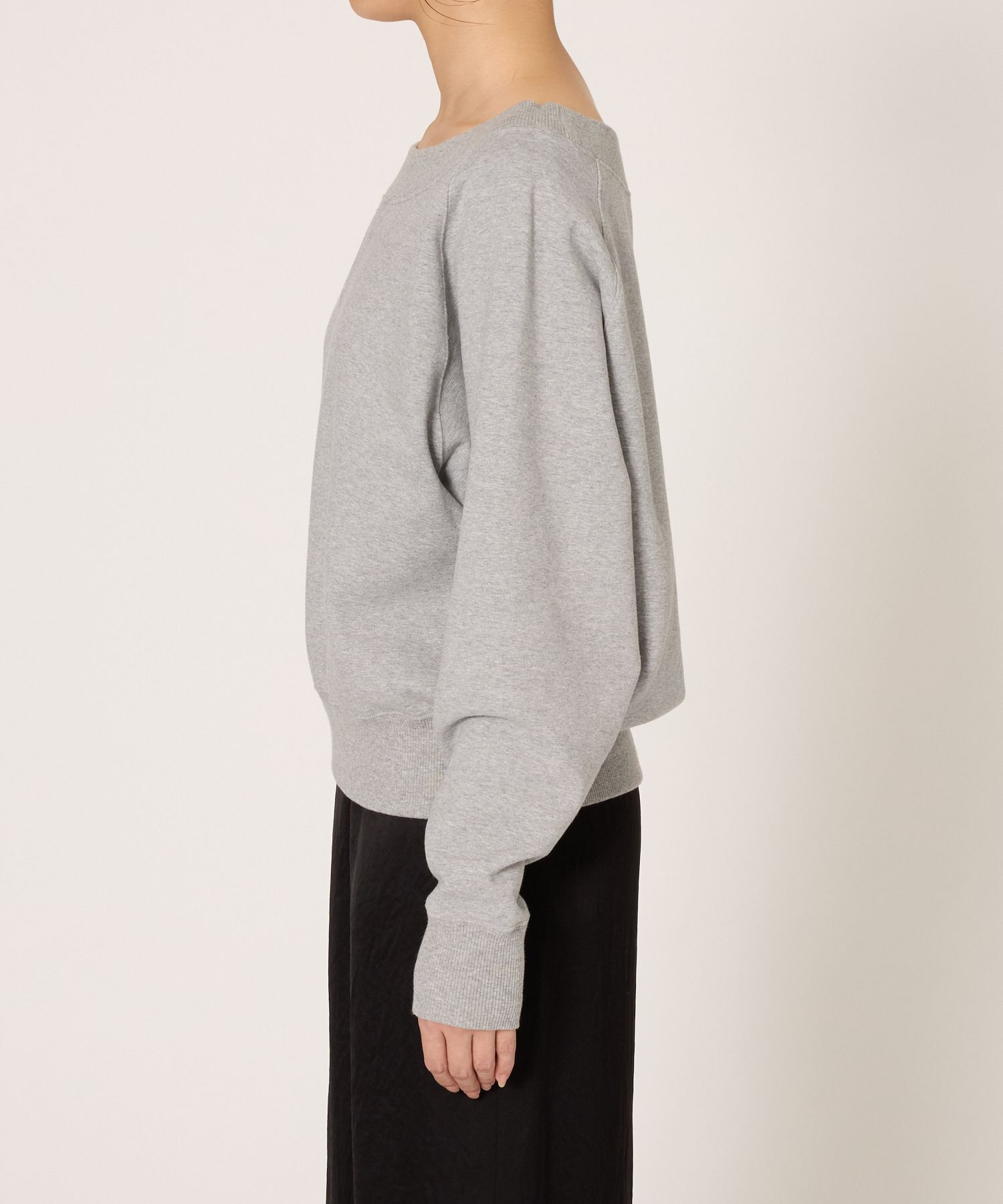 BABYLONE「ボ－トネック裏毛プルオーバー」|スウェット・ジャージ|