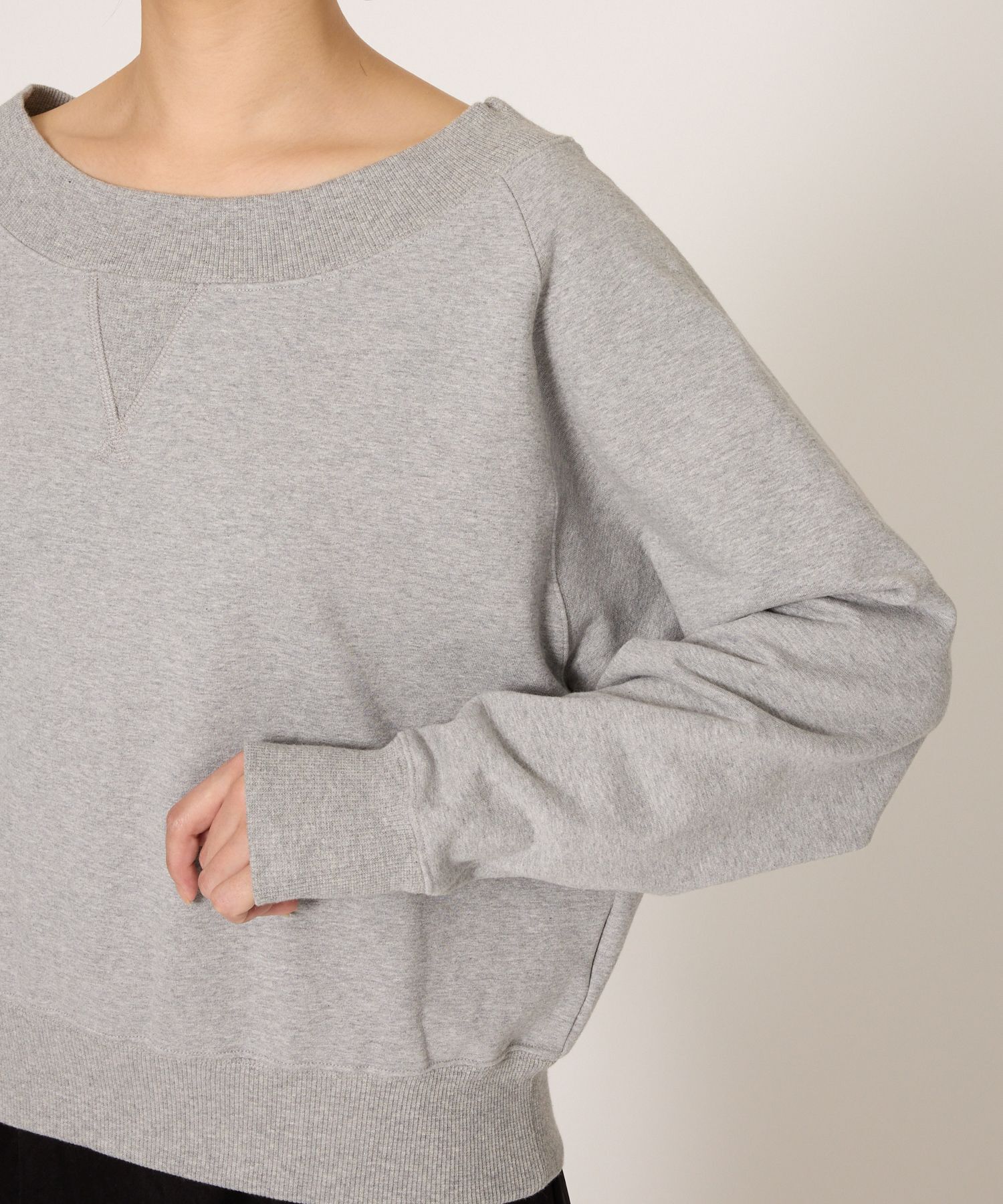 BABYLONE「ボ－トネック裏毛プルオーバー」|スウェット・ジャージ|