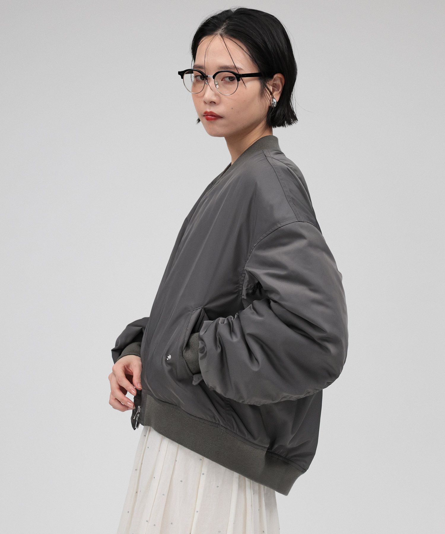 BABYLONE「ショートMA-1」|ブルゾン・スタジャン|