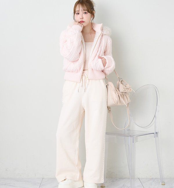  「サイドビジューカットパンツ」|その他|