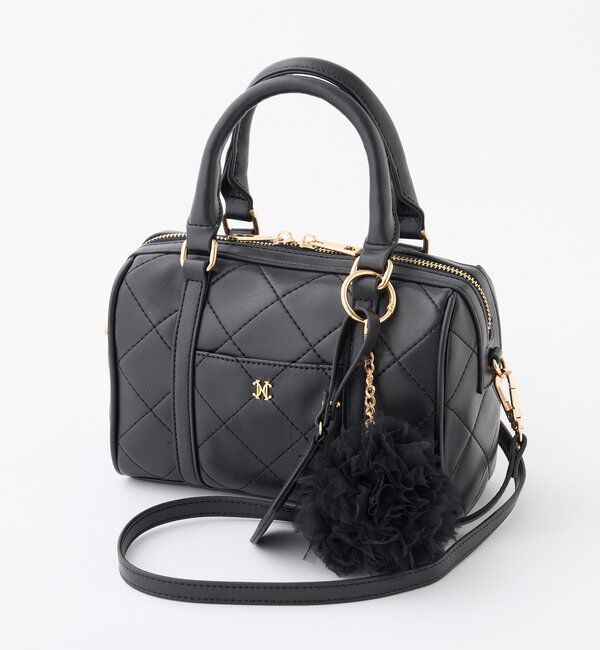  「ハートチャーム付きミニボストンバック」|ショルダー・メッセンジャー|