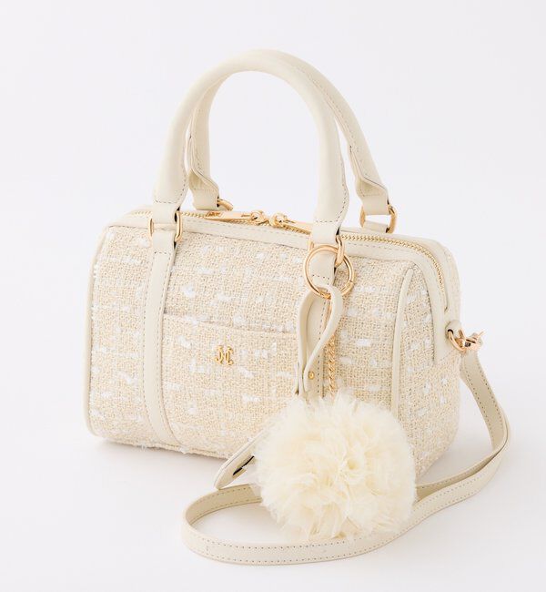  「ハートチャーム付きミニボストンバック」|ショルダー・メッセンジャー|