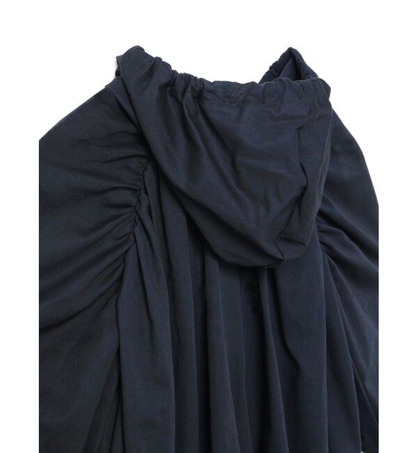 mizuiro ind「mizuiro ind ギャザーフード付きシャツ」|シャツ・ブラウス|