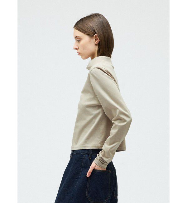 mizuiro ind「mizuiro ind モックネックTシャツ」|Tシャツ・カットソー|