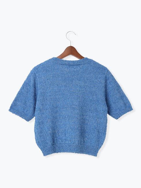 Te chichi TERRASSE「ラメヒゲヤーンハーフスリーブニット」|ニット・セーター|