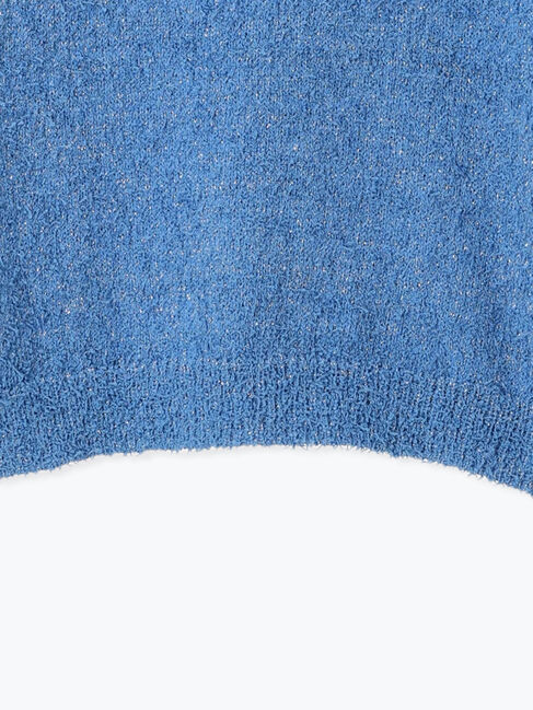 Te chichi TERRASSE「ラメヒゲヤーンハーフスリーブニット」|ニット・セーター|