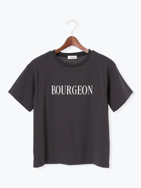 Te chichi TERRASSE「【接触冷感】フロントロゴプリントTシャツ」|Tシャツ・カットソー|チャコールグレー