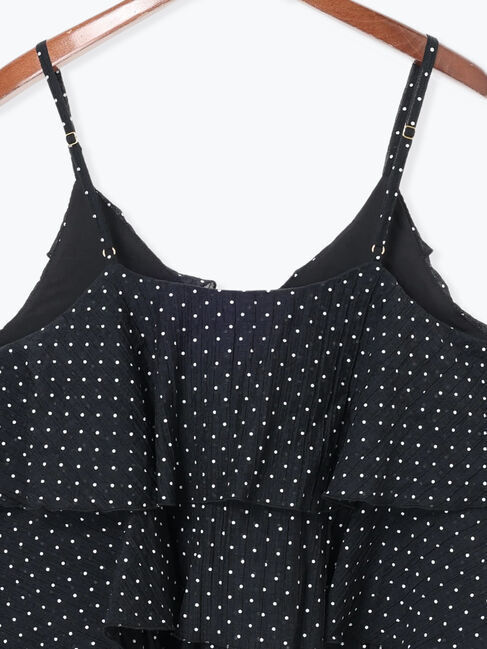 Te chichi「【松井愛莉着用】ドットシャーリングキャミブラウス（セットアップ可）」|シャツ・ブラウス|