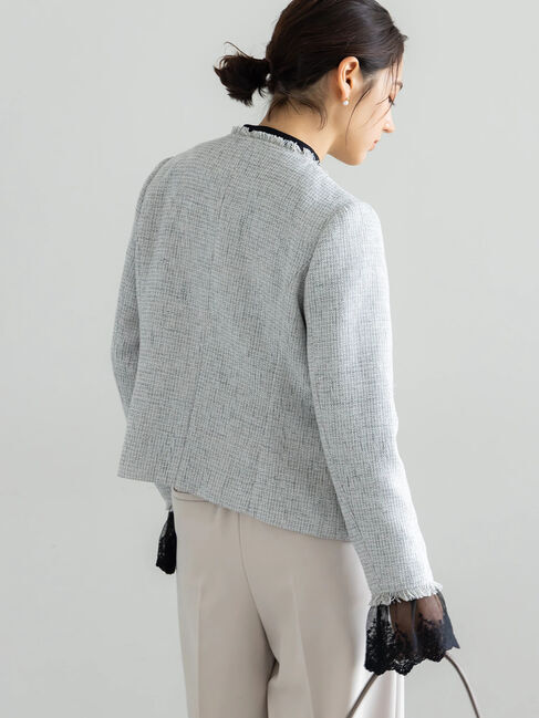 Te chichi「【セレモニーアイテム】ツイードノーカラージャケット」|その他|