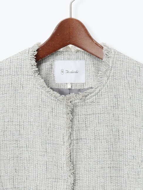 Te chichi「【セレモニーアイテム】ツイードノーカラージャケット」|その他|