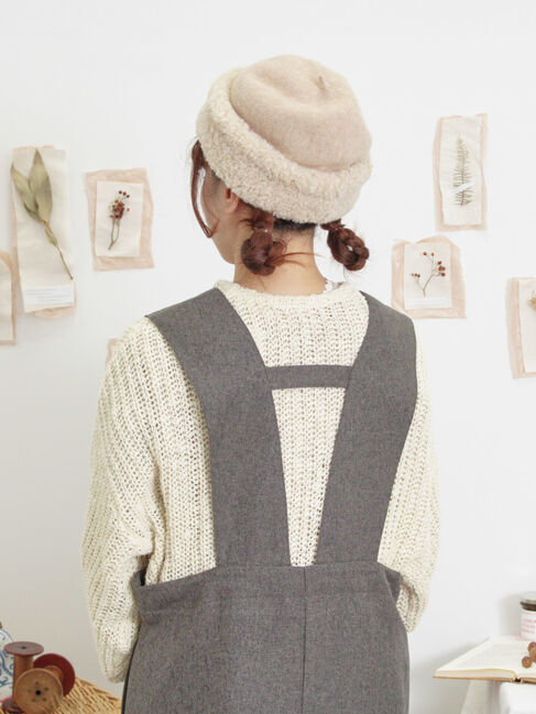 Samansa Mos2「ツイードライクジャンパースカート」|ワンピース|