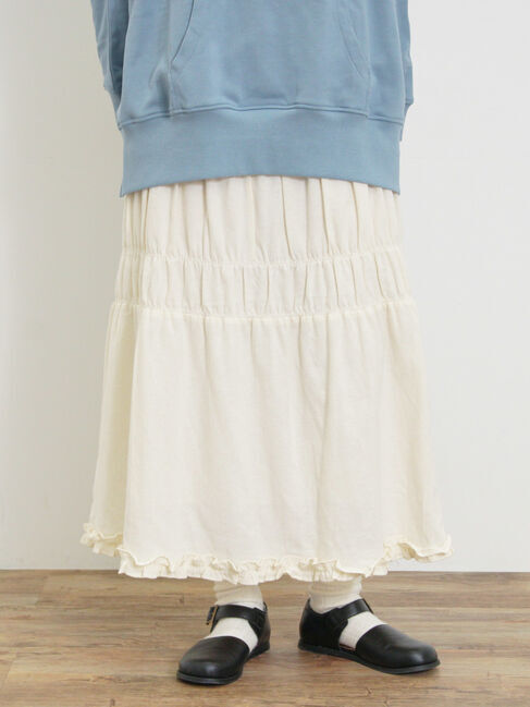 Samansa Mos2「シャーリングティアードスカート」|スカート|