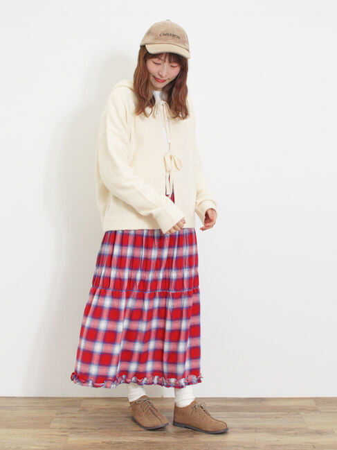 Samansa Mos2「シャーリングティアードスカート」|スカート|