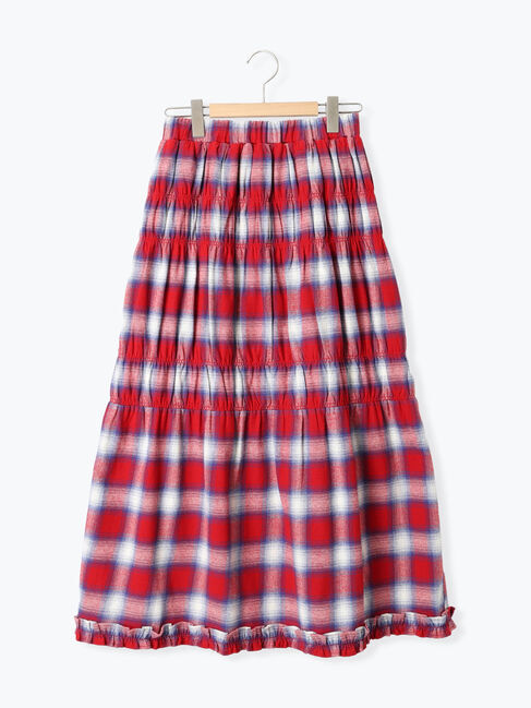 Samansa Mos2「シャーリングティアードスカート」|スカート|