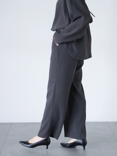 sm2rhythm「【セレモニーアイテム】ジョーゼットパンツ(セットアップ可)」|その他|チャコールグレー