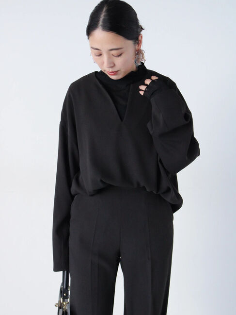 sm2rhythm「【セレモニーアイテム】ジョーゼットブラウス(セットアップ可)」|シャツ・ブラウス|