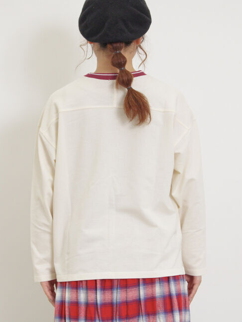 Samansa Mos2「ワッペンロゴスウェット」|Tシャツ・カットソー|