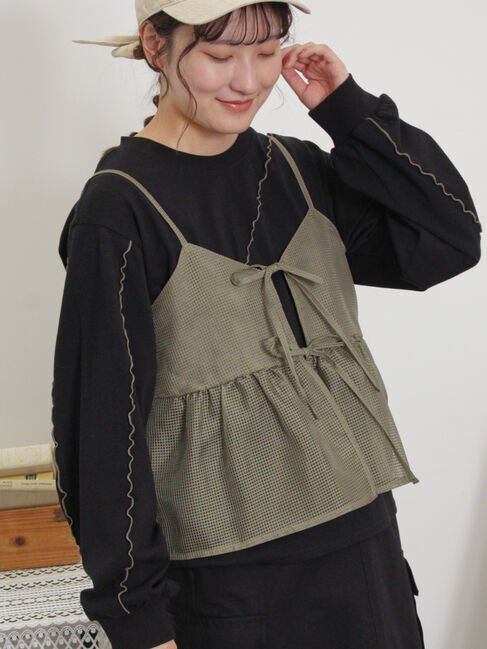 Samansa Mos2「メローインナーSETシアービスチェ」|シャツ・ブラウス|