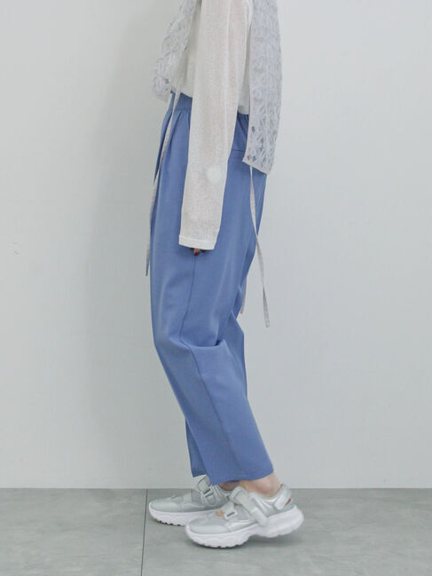 Samansa Mos2 blue「【イージーケア・吸水速乾】マルチスタイルテーパードパンツ」|その他|