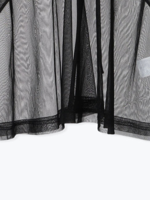 Samansa Mos2 blue「2wayラメチュールフリルプルオーバー」|Tシャツ・カットソー|