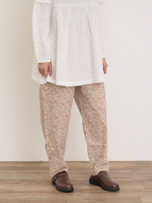 Samansa Mos2「【M/Lサイズ】柄アソートテーパードパンツ」|その他|レッド