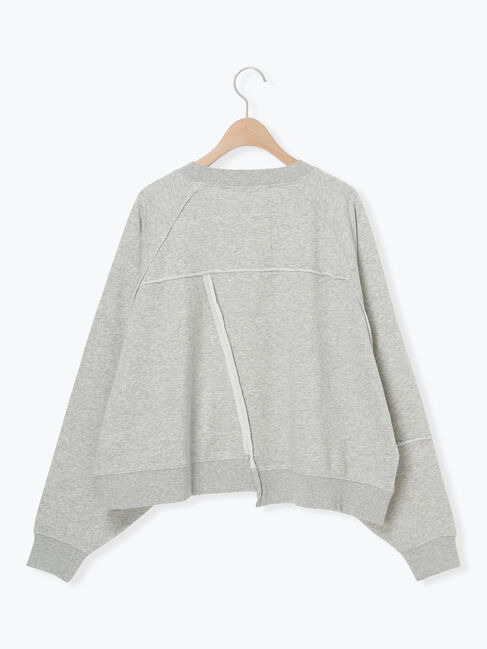 Samansa Mos2「ミニ裏毛ブロッキングショートスウェット」|Tシャツ・カットソー|