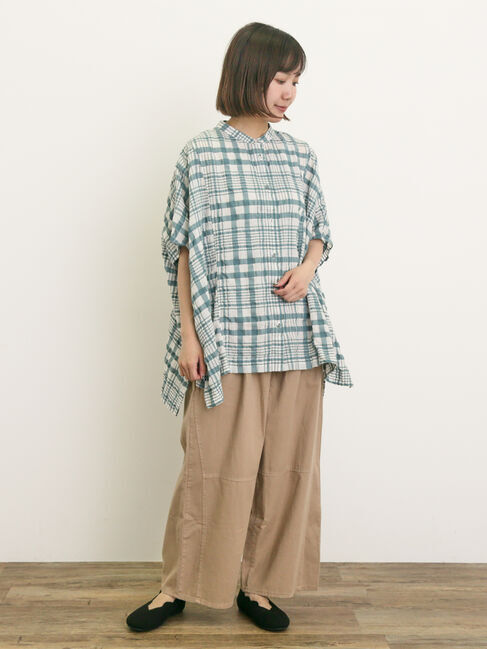 Samansa Mos2「製品染めバイオ加工切替パンツ」|その他|