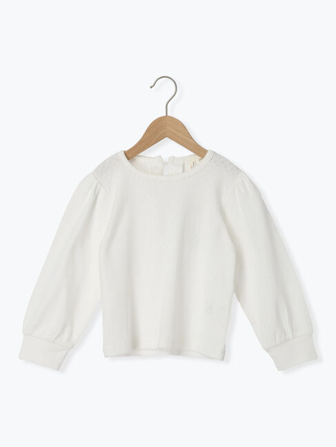 Samansa Mos2 Lagom「パターンメッシュカットソー」|Tシャツ・カットソー|