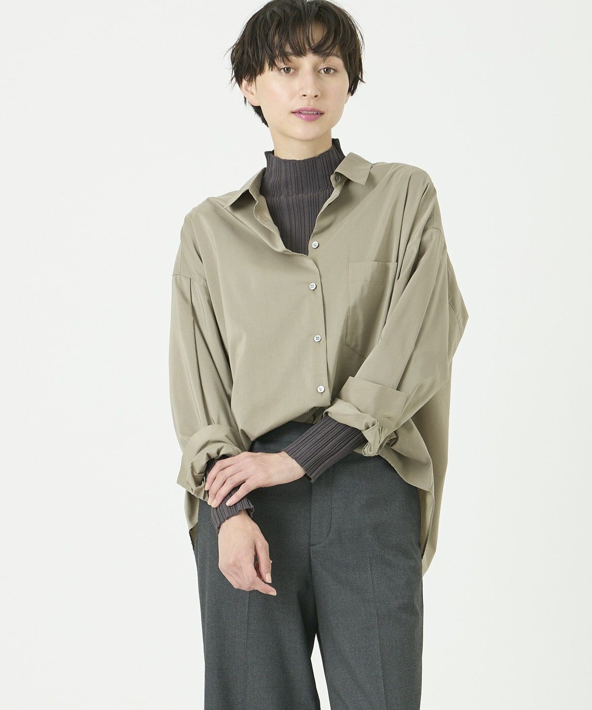 DAY by DAY it&rsquo;s international「クロップドシャツ《スビン綿MIXローン》」|シャツ・ブラウス|