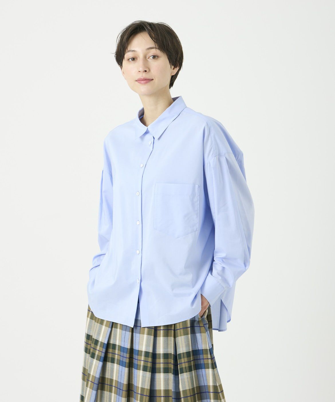 DAY by DAY it&rsquo;s international「クロップドシャツ《スビン綿MIXローン》」|シャツ・ブラウス|