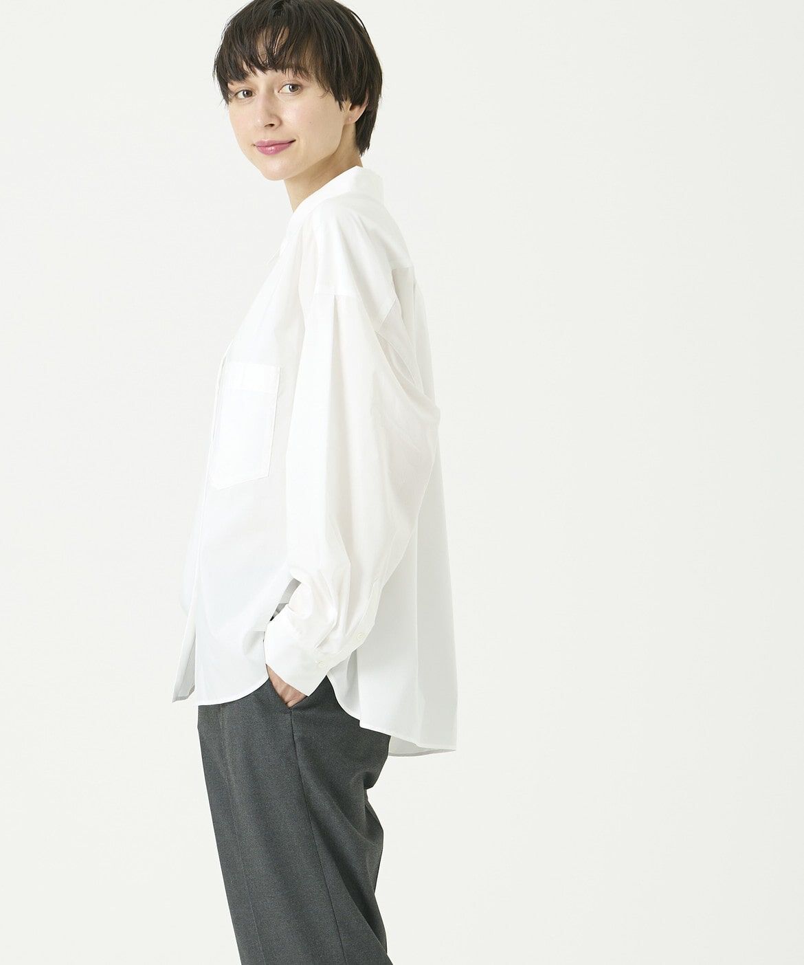 DAY by DAY it&rsquo;s international「クロップドシャツ《スビン綿MIXローン》」|シャツ・ブラウス|