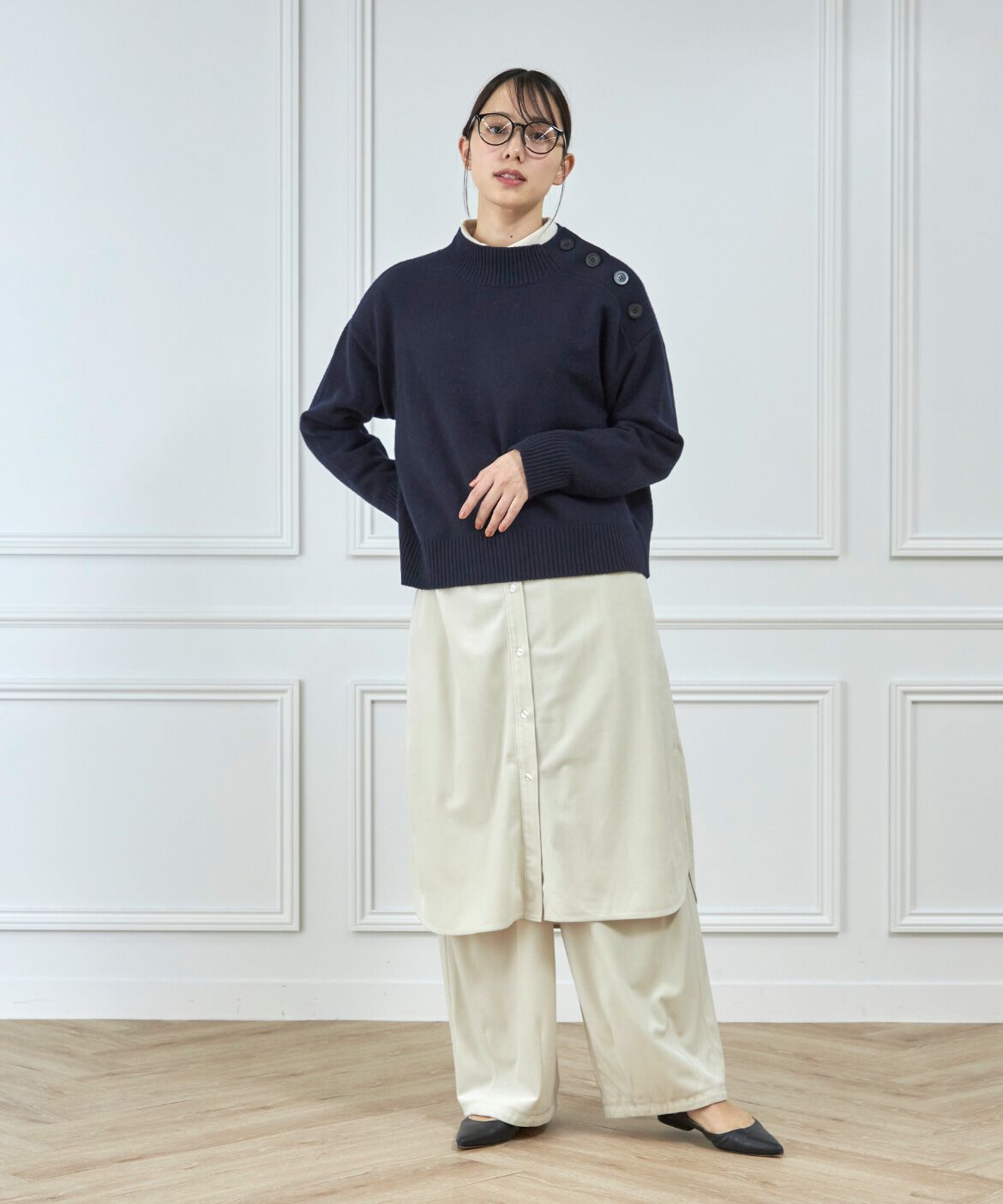 DAY by DAY it&rsquo;s international「ウール肩ボタンニットプルオーバー」|ニット・セーター|