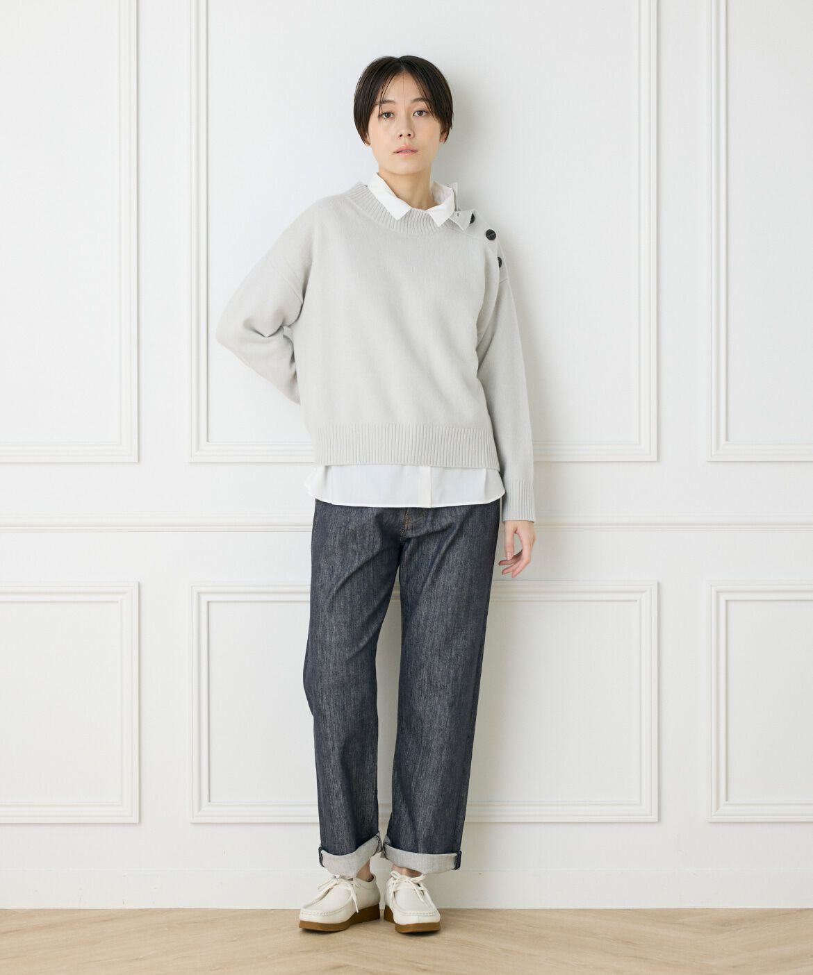 DAY by DAY it&rsquo;s international「ウール肩ボタンニットプルオーバー」|ニット・セーター|