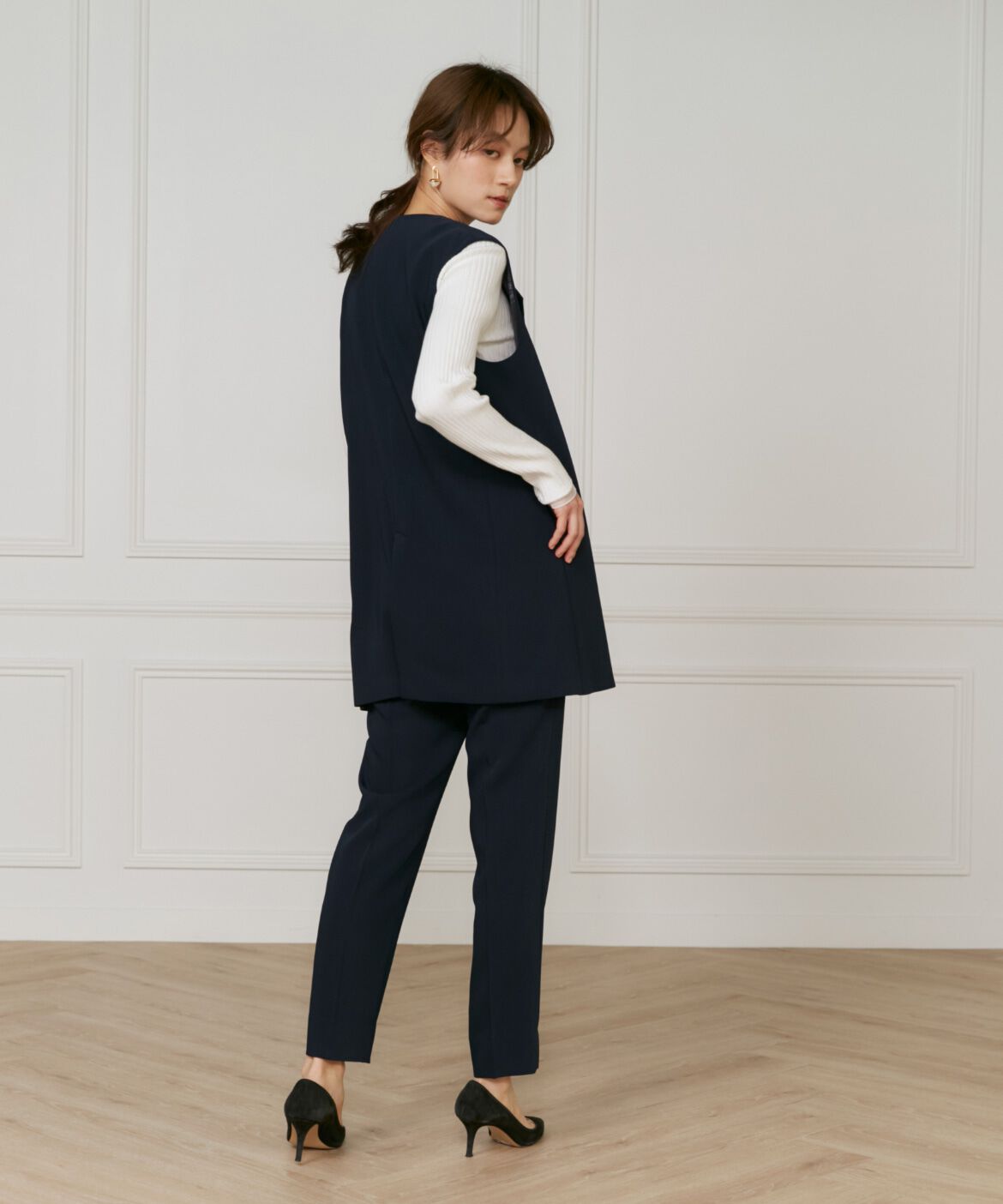 INED「《大きいサイズ》テーパードパンツ」|その他|