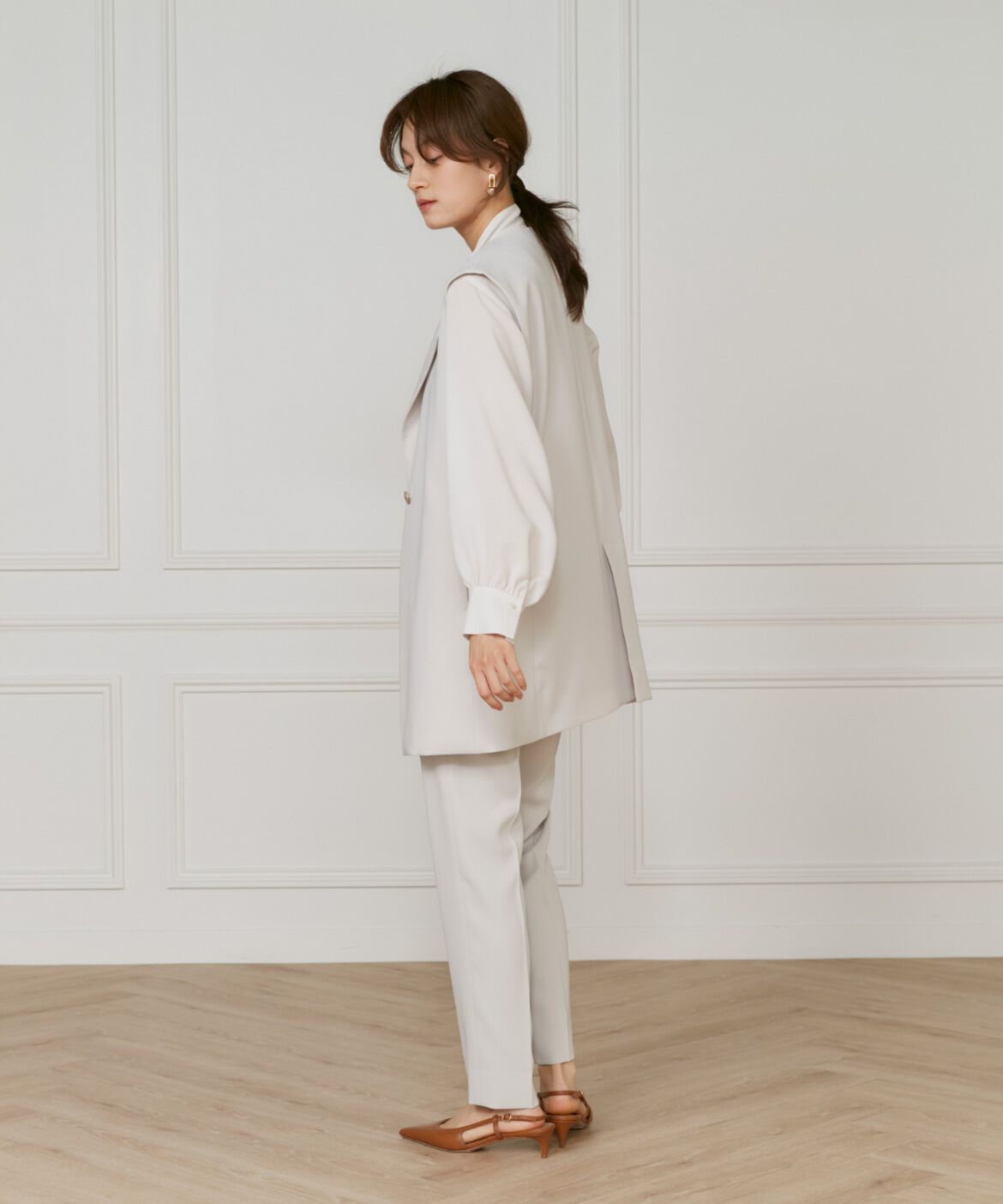 INED「《大きいサイズ》テーパードパンツ」|その他|