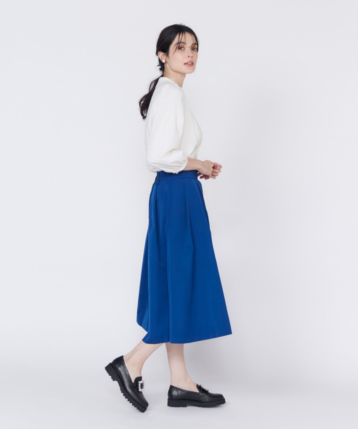 Maglie le cassetto「タックボリュームスカート」|フレア|