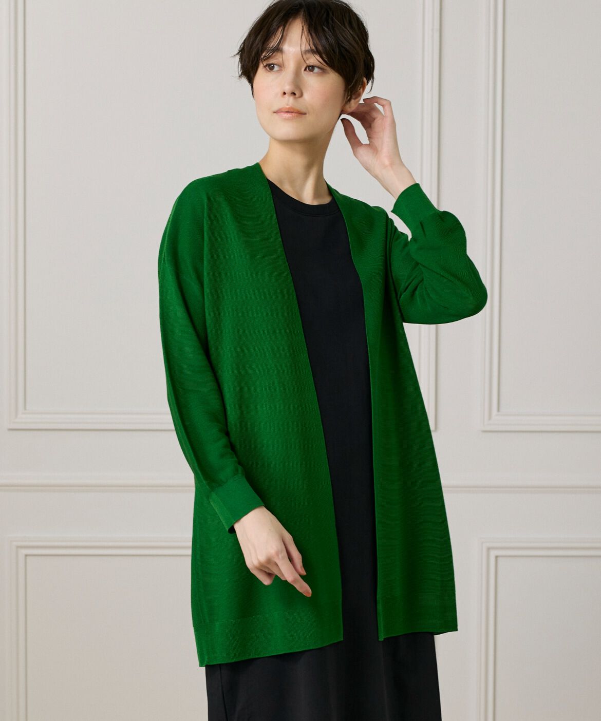 DAY by DAY it&rsquo;s international「大人艶ニットカーディガン《Cuoo》」|カーディガン|グリーン