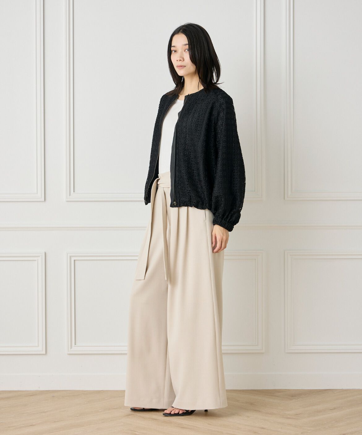 INED「《大きいサイズ》ベルテッドパンツ」|その他|