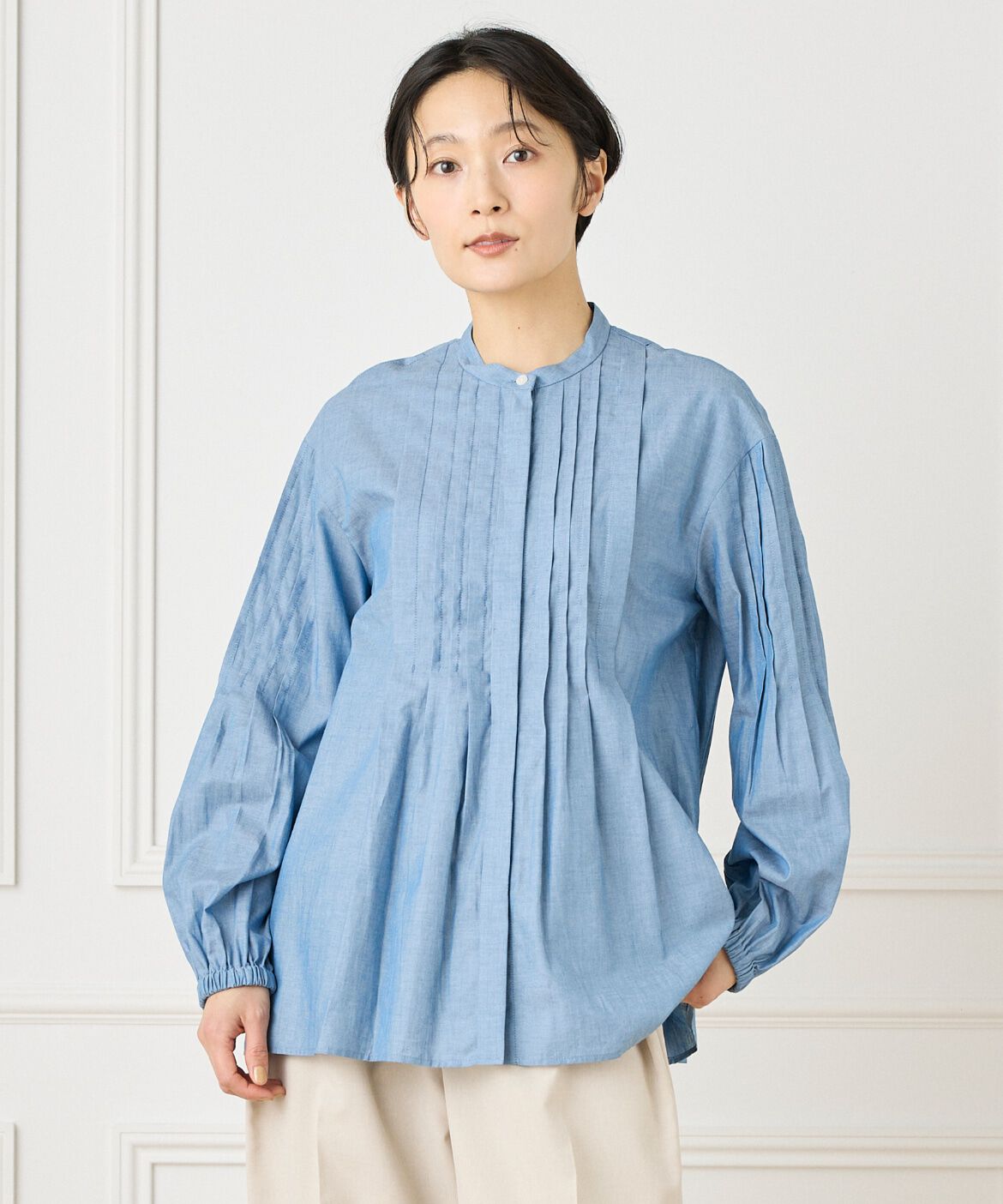 DAY by DAY it&rsquo;s international「ピンタックシャツブラウス」|シャツ・ブラウス|ブルー1